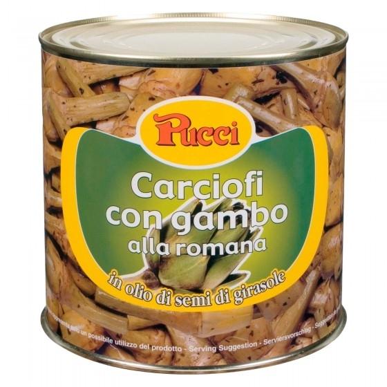 CARCIOFI ALLA ROMANA CON GAMBO