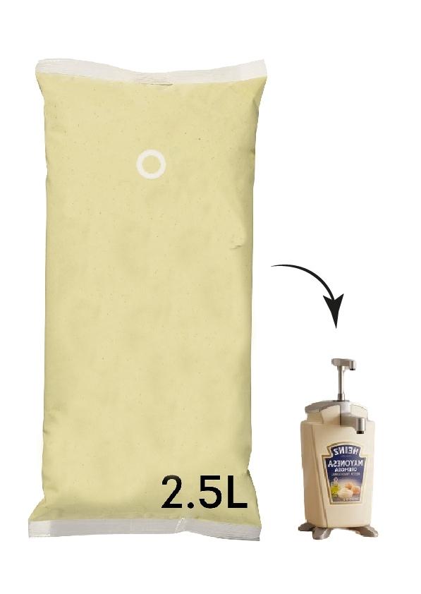 DISPENSADOR MAYONESA HEINZ BOLSA DE 2,5 LITROS