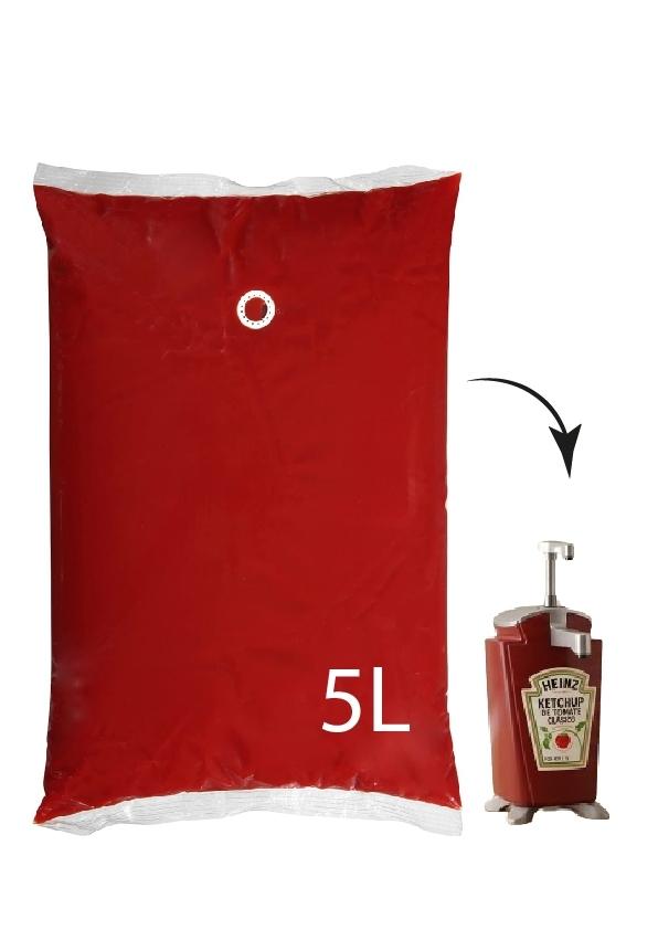 KETCHUP HEINZ BOLSA 5 L ( CAJA DE 3 BOLSAS )