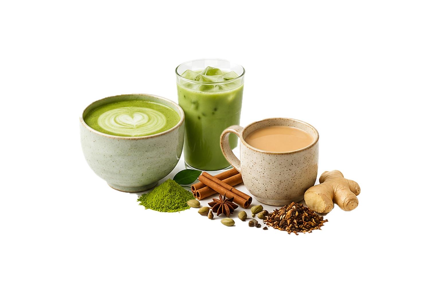 MATCHA, CHAI, LATTES